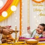 Baby boy naming ceremony background image
