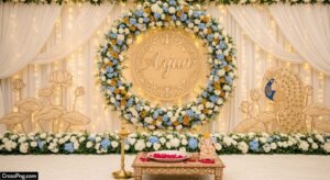Baby boy naming ceremony background image 3