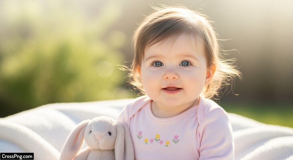 Baby girl background image