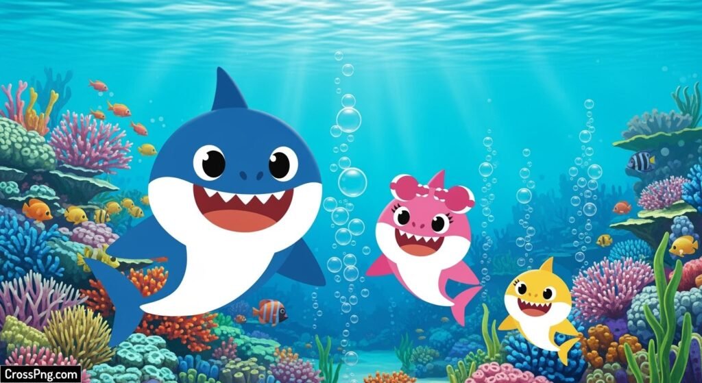 Baby shark background image