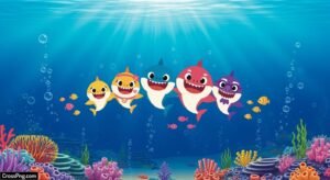 Baby shark background image 3
