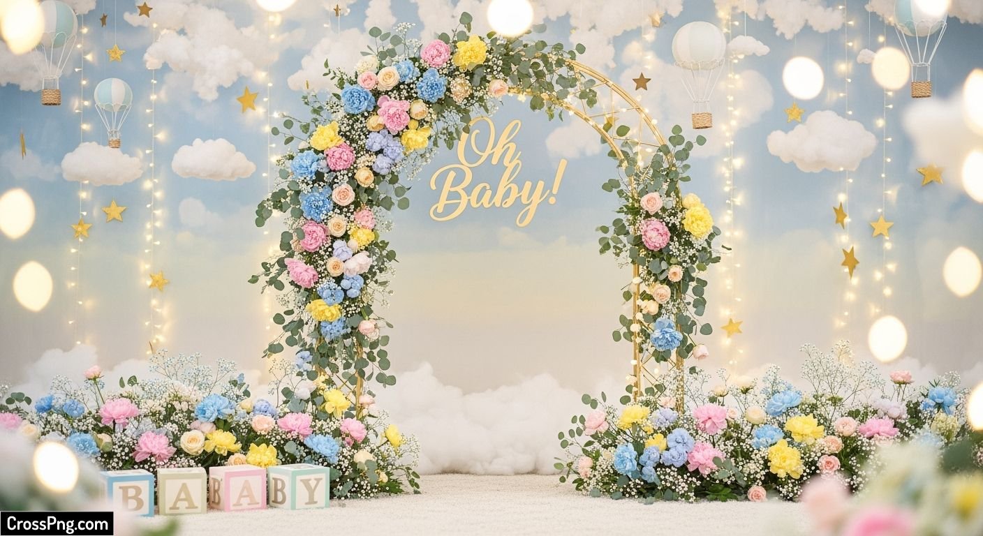 Baby shower background image