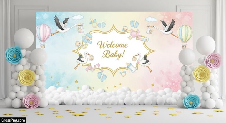 Baby shower background image 2