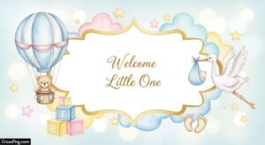 Baby shower background image