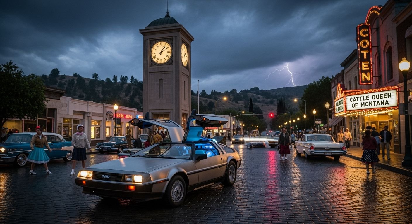 Back to the future background image 2