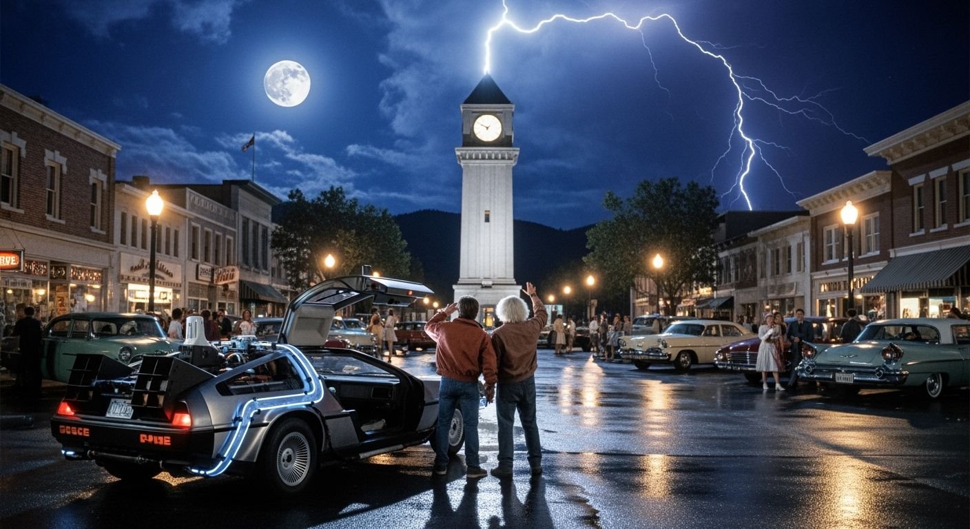 Back to the future background image
