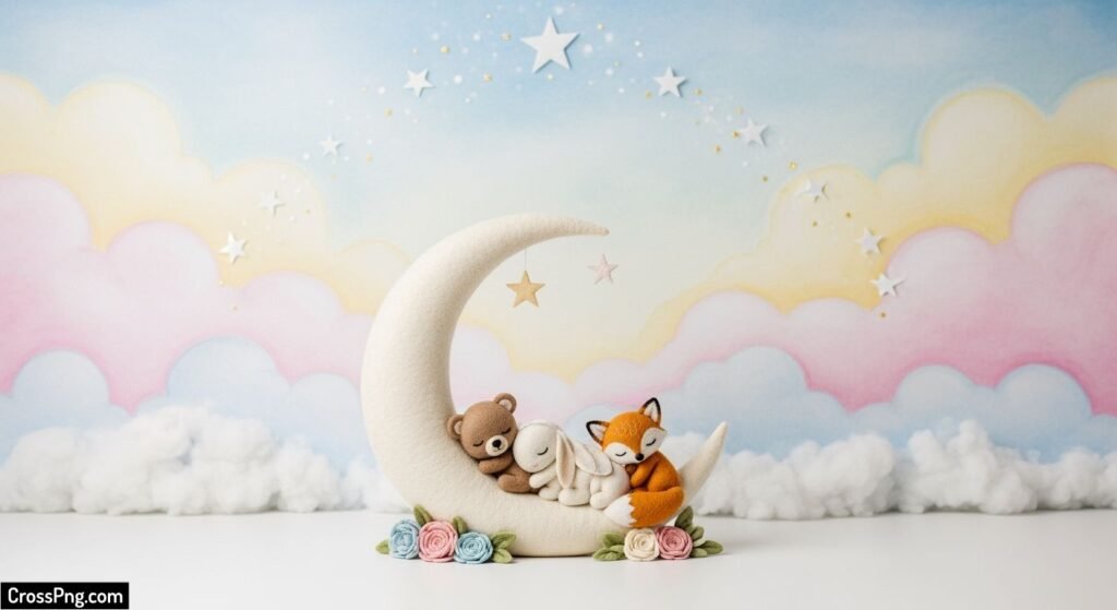Backdrop baby photoshoot background image 4