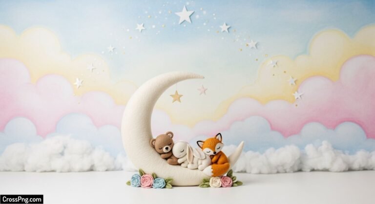 Backdrop baby photoshoot background image 4