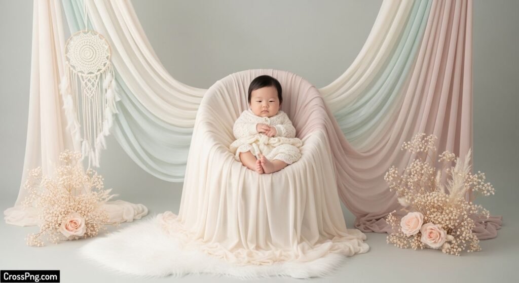 Backdrop baby photoshoot background image 5