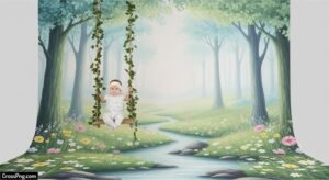 Backdrop baby photoshoot background image 6