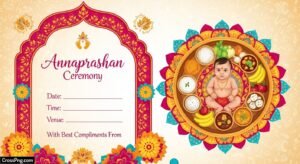 Background annaprashan card image