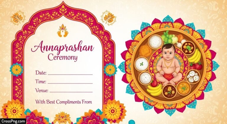 Background annaprashan card image