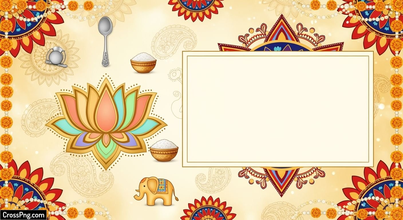 Background annaprashan card image 2