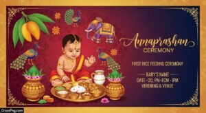 Background annaprashan card image 3