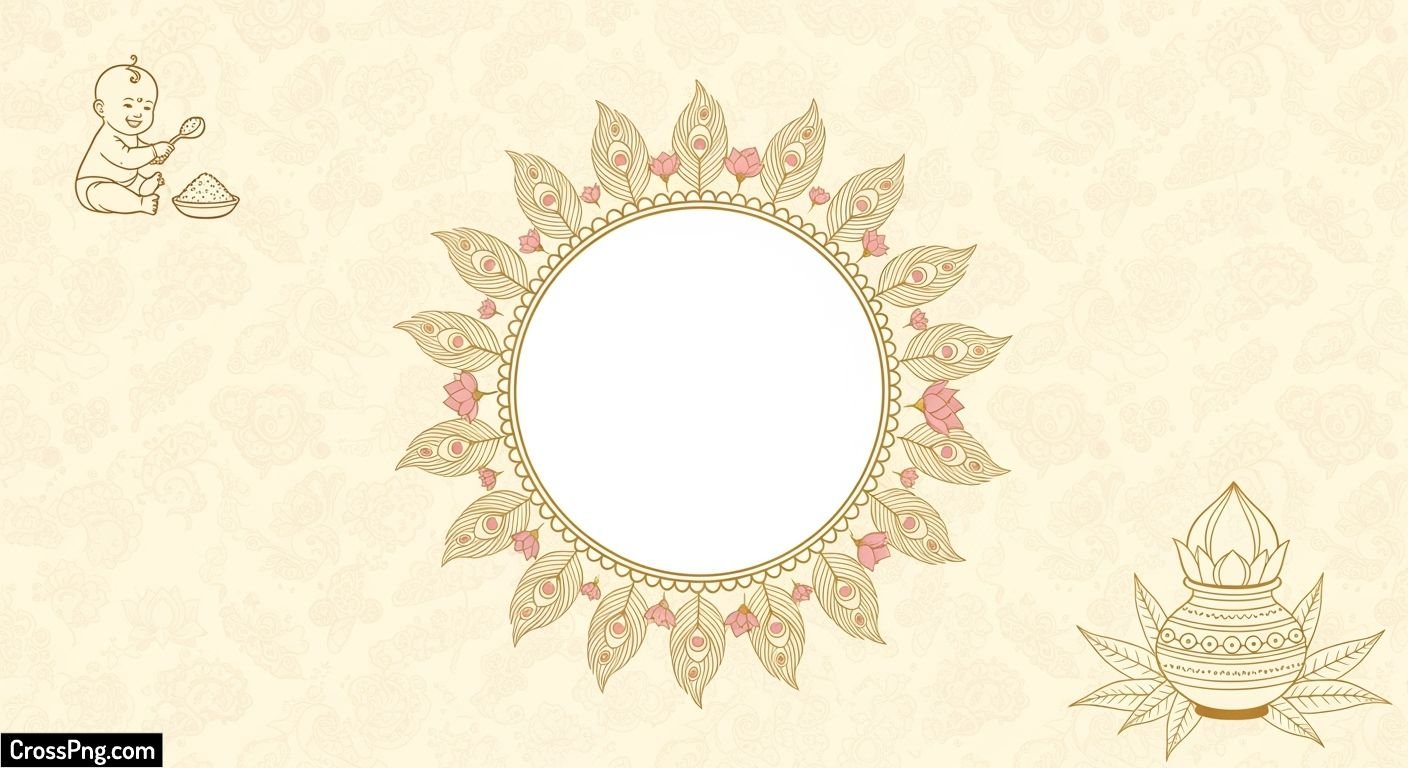 Background annaprashan card image