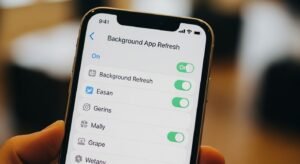 Background app refresh iphone image