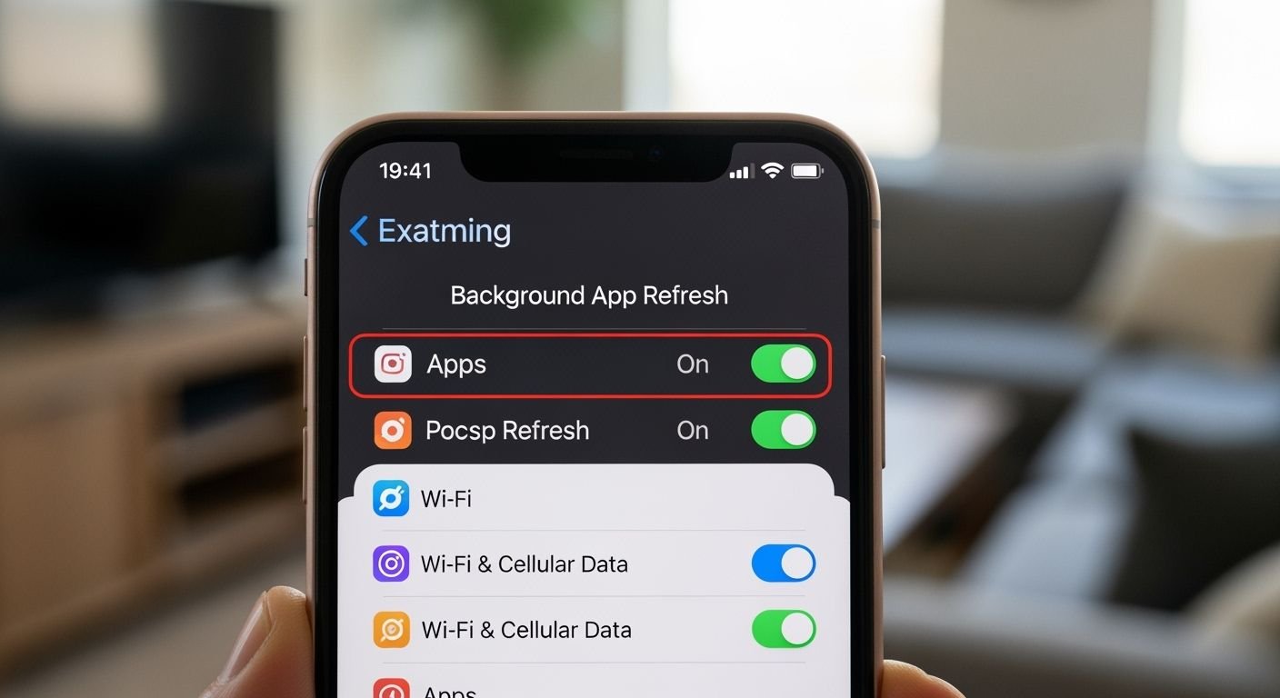 Background app refresh on iphone image 2