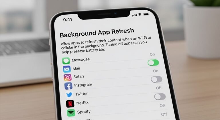 Background app refresh on iphone image 4