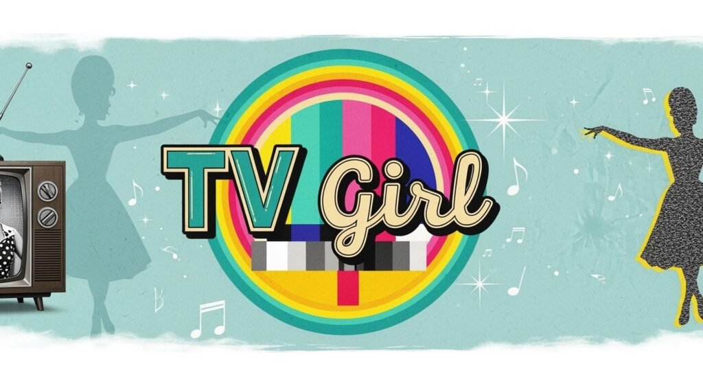 Background banner tv girl image 2