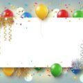 Background birthday frame design