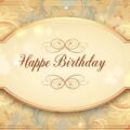 Background birthday invitation card