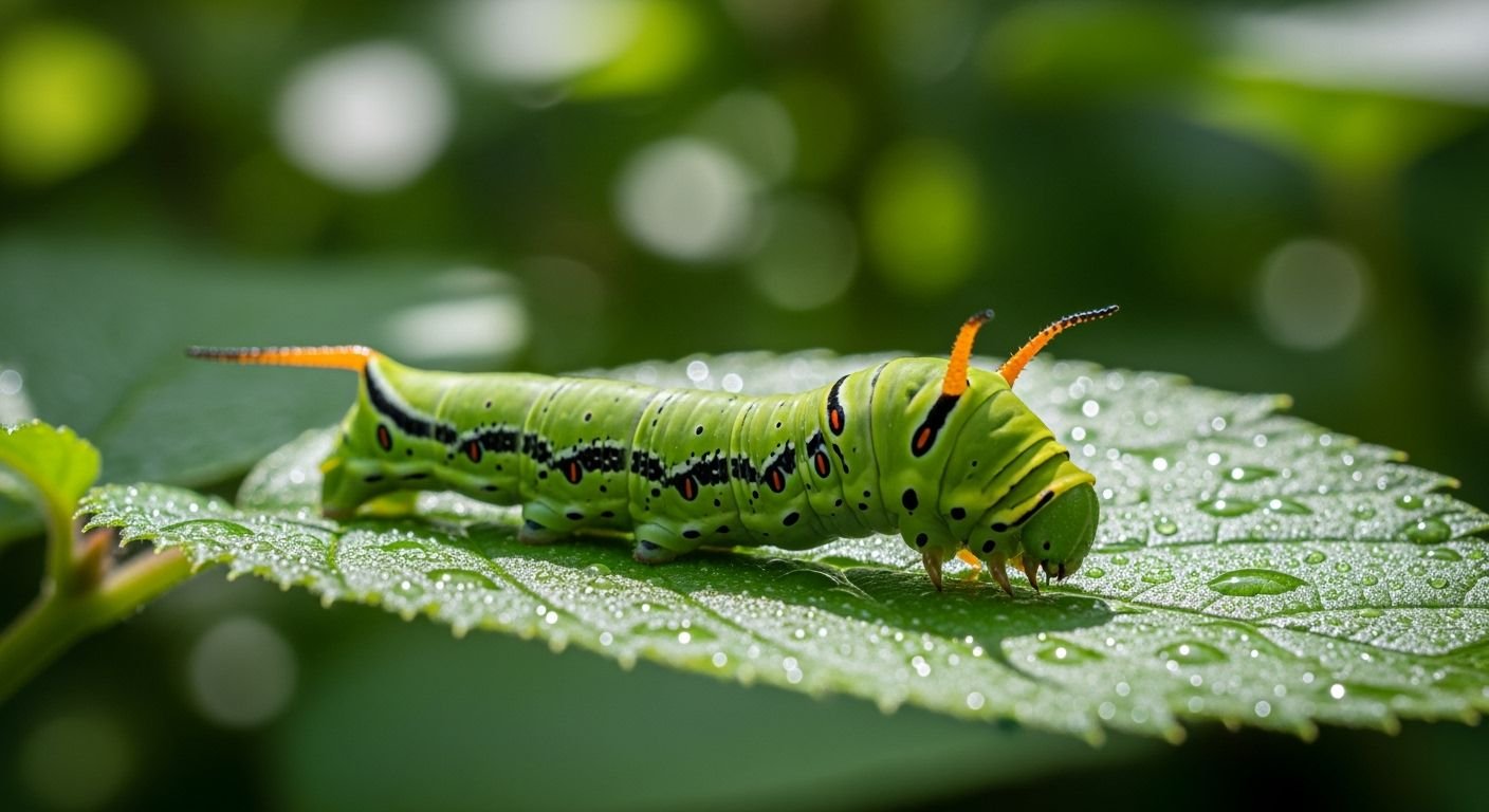 Background caterpillar image