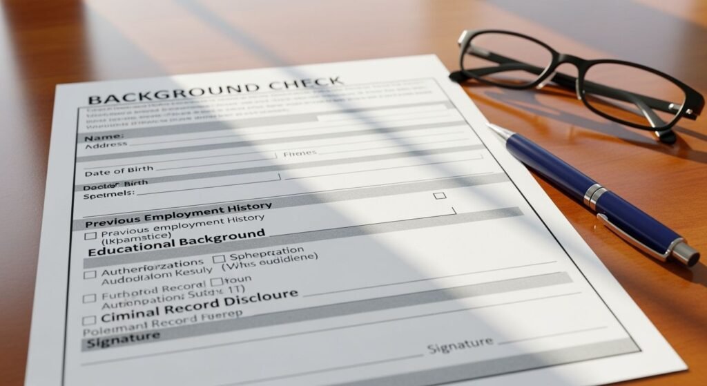 Background check form image 4