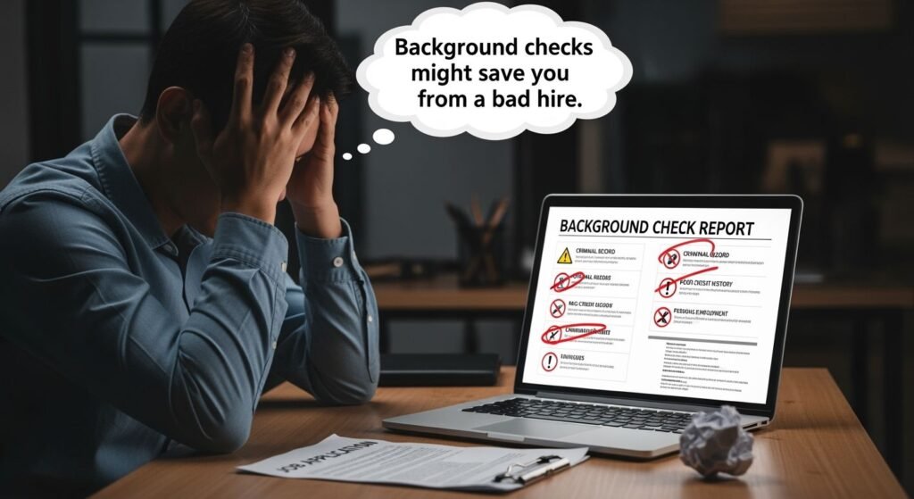 Background check might saves image