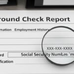 Background check with social security image