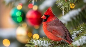 Background christmas cardinal image 2