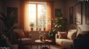 Background clock wallpaper image