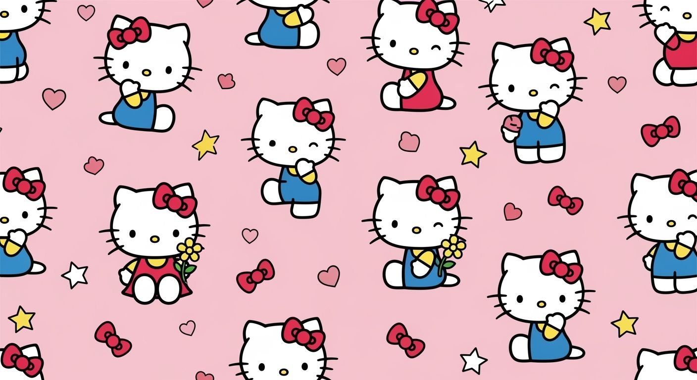 Background cute hello kitty wallpaper image