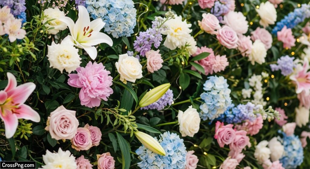 Background decoration with flowers image