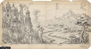 Background design drawing image 3