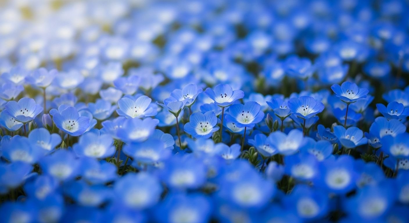 Background flower blue image 2