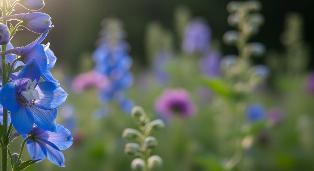 Background flower blue image 4