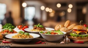 Background food banner design image