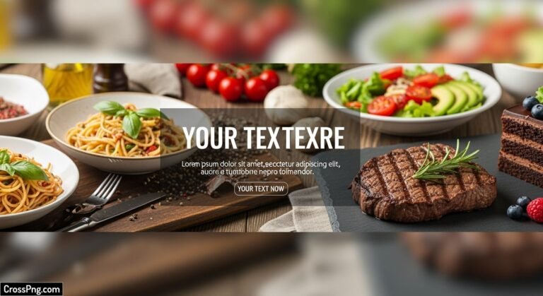 Background food banner design image 2