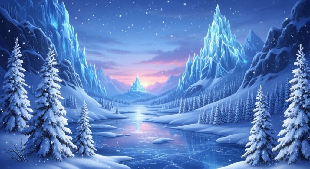 Background for frozen image