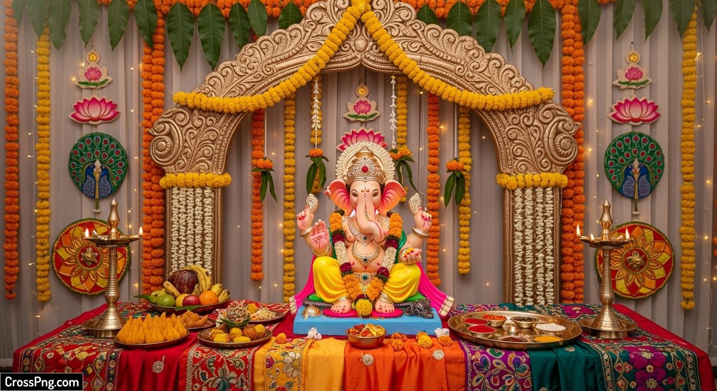 Background for ganesh chaturthi image