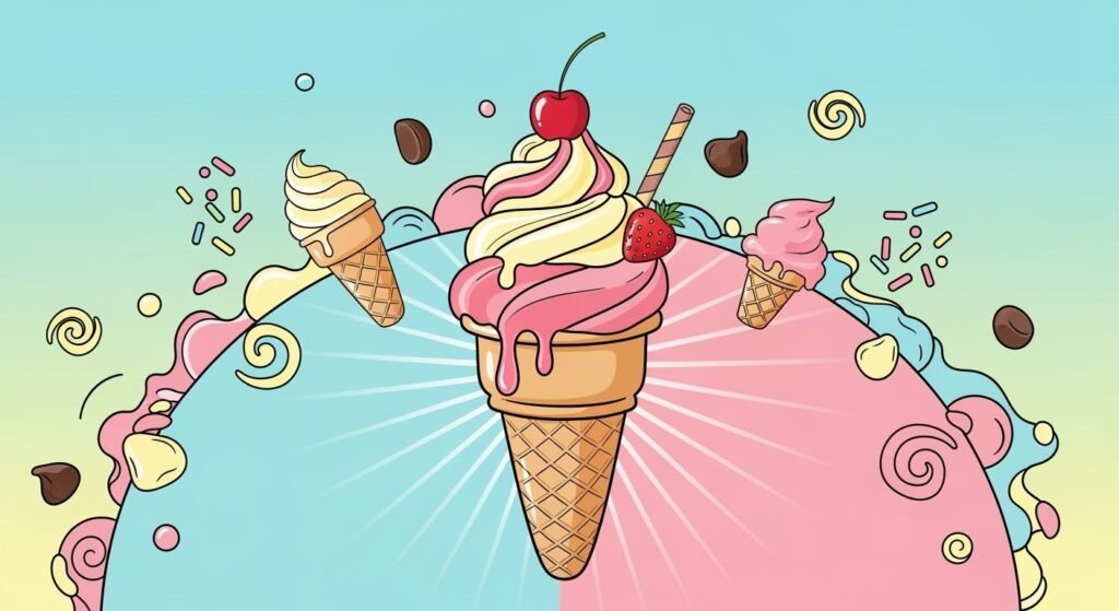 Background for ice cream image