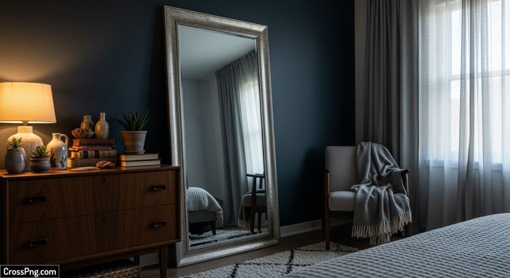 Background for mirror selfie image