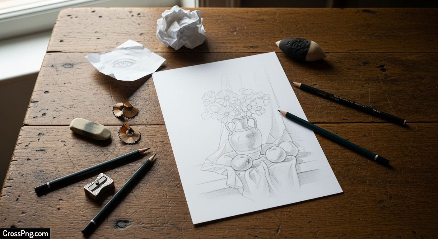 Background for pencil drawings image 3