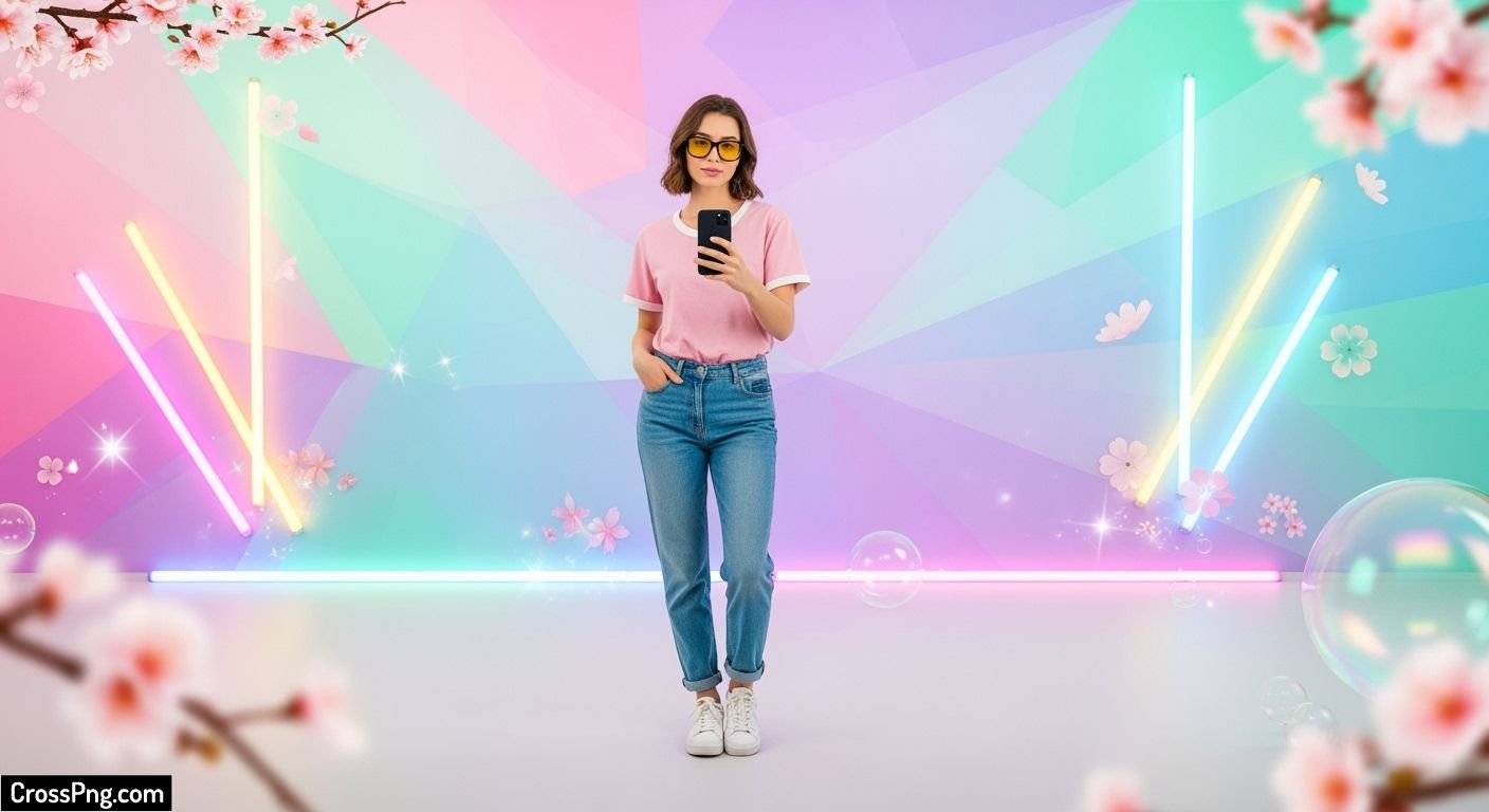 Background for selfies image
