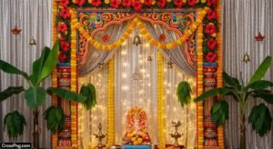Background ganesh chaturthi decoration image