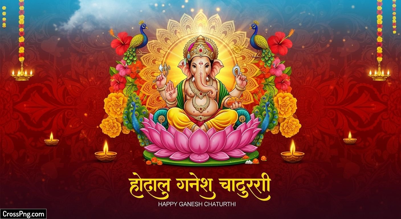 Background ganesh chaturthi flex design image
