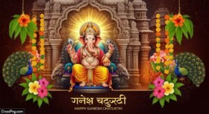 Background ganesh chaturthi flex design image 2