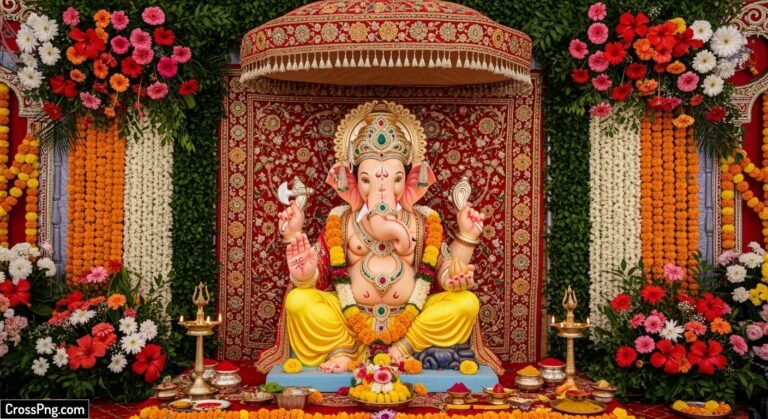 Background ganesh decoration image