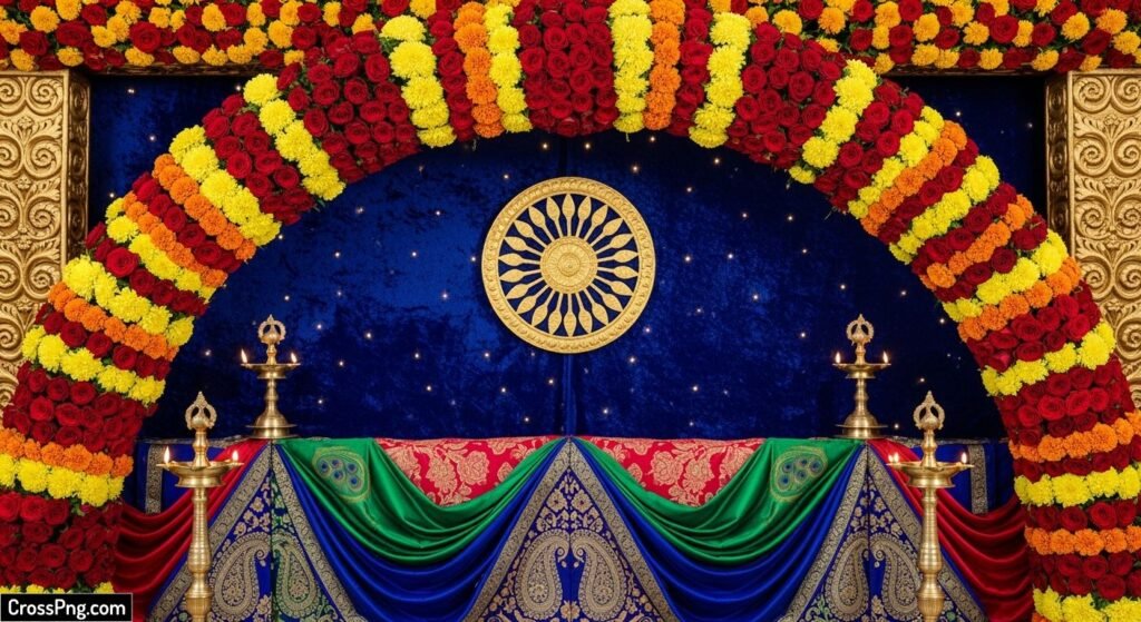 Background ganesh decoration image 2