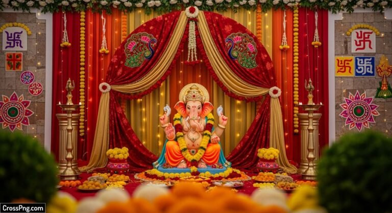 Background ganesh decoration image
